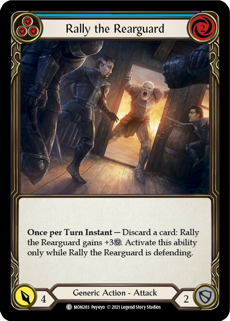 Rally the Rearguard (Blue) 1st Edition (FOIL)