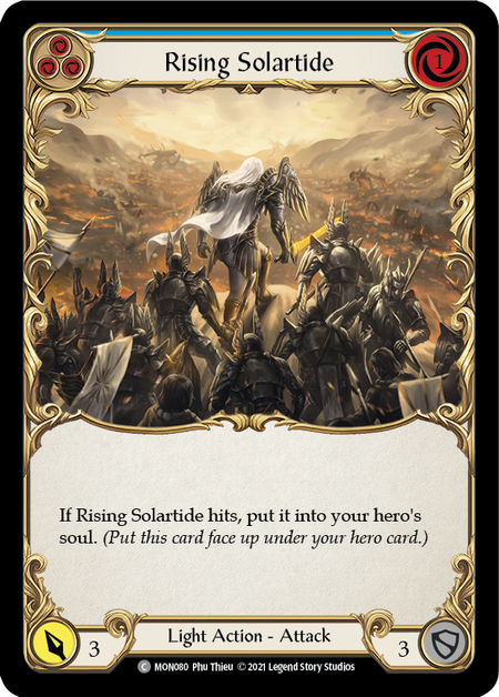 Rising Solartide (Blue)  1st Edition (FOIL)