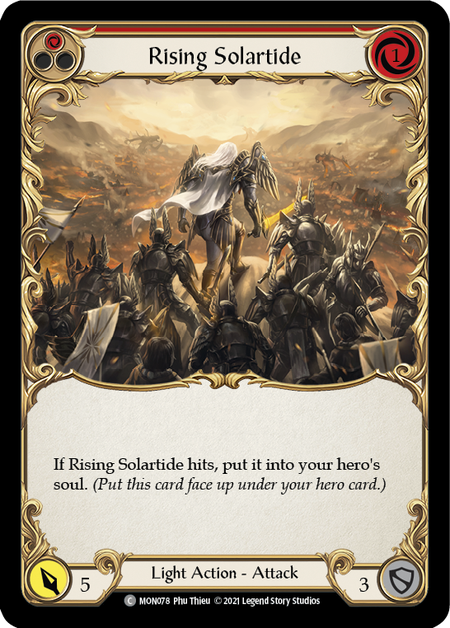 Rising Solartide (Red)  1st Edition (FOIL)