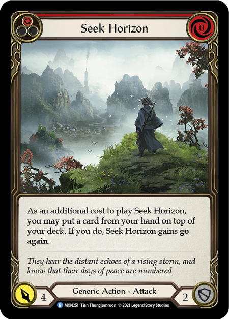 Seek Horizon (Red) 1st Edition (FOIL)
