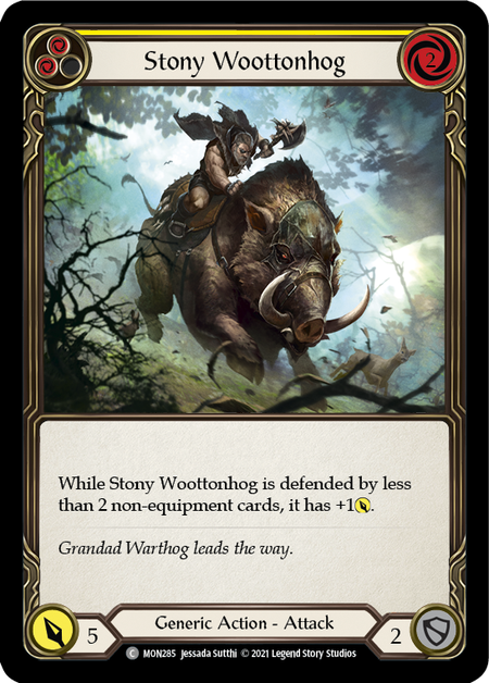 Stony Wootenhog (Yellow) - 1st Edition