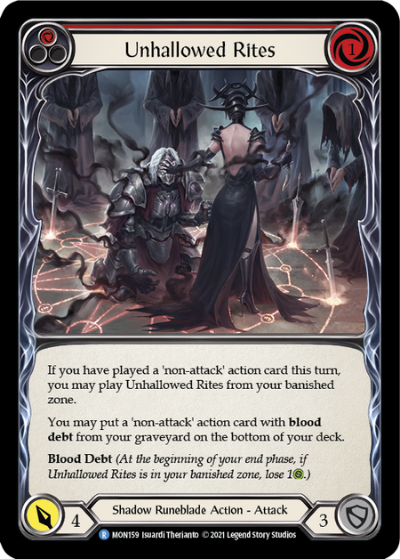 Unhallowed Rites (Red) 1st Edition (FOIL)