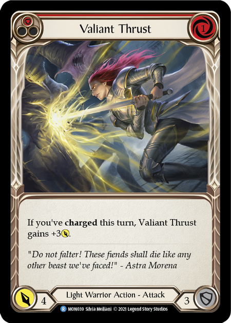 Valiant Thrust (Red)  1st Edition (FOIL)