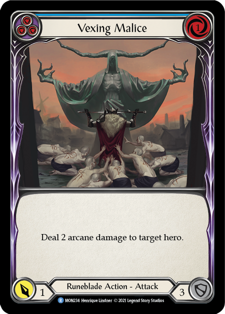 Vexing Malice (Blue) 1st Edition (FOIL)
