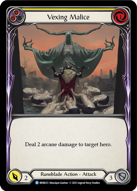 Vexing Malice (Yellow) 1st Edition (FOIL)