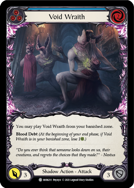 Void Wraith (Blue)  1st Edition (FOIL)