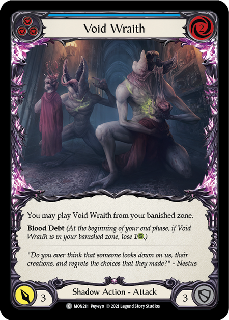 Void Wraith (Blue) 1st Edition (FOIL)