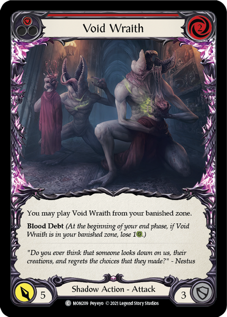 Void Wraith (Red)  1st Edition (FOIL)