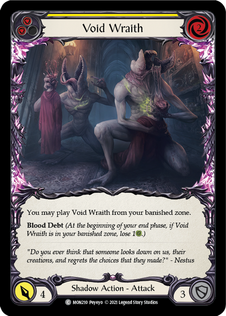 Void Wraith (Yellow)  1st Edition (FOIL)