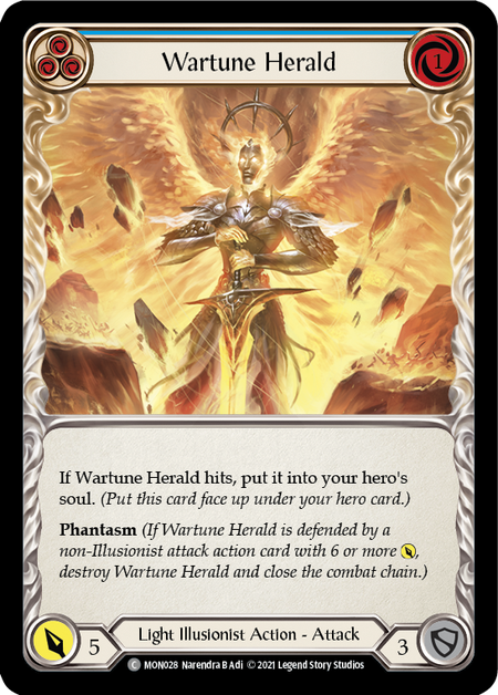 Wartune Herald (Blue)  1st Edition (FOIL)