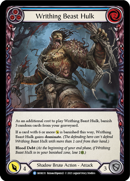 Writhing Beast Hulk (Blue) 1st Edition (FOIL)