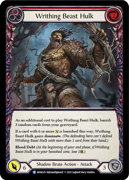 Writhing Beast Hulk (Red)  1st Edition (FOIL)