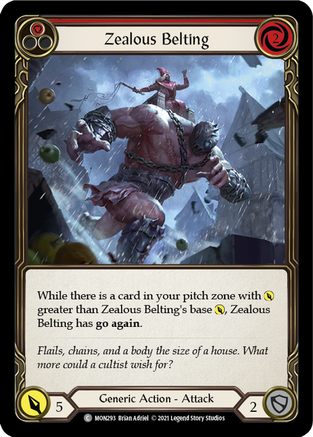Zealous Belting (Red)  1st Edition (FOIL)