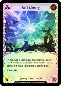 flesh and blood tales of aria ball lightning yellow toa foil