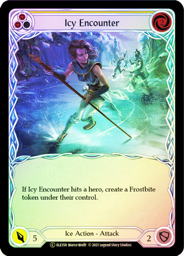 Icy Encounter (Yellow) - TOA - Foil