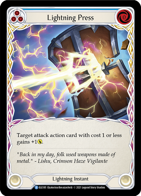 Lightning Press (Blue) - TOA