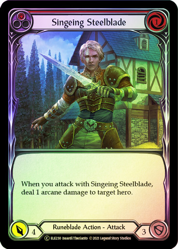 Singeing Steelblade (Red) - TOA - Foil