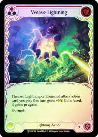 flesh and blood tales of aria weave lightning red toa foil