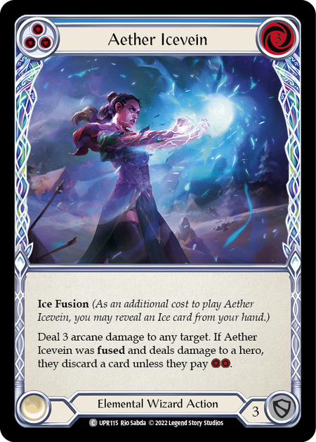 Aether Icevein (Blue) (Rainbow Foil)