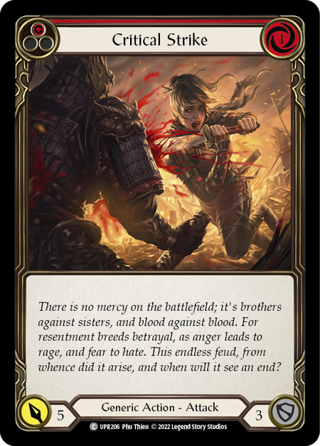 Critical Strike (Red) (Rainbow Foil)