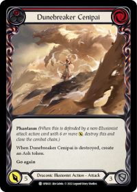 flesh and blood uprising dunebreaker cenipai red rainbow foil