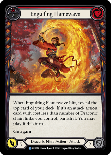 Engulfing Flamewave (Red) (Rainbow Foil)