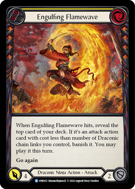 Engulfing Flamewave (Yellow) (Rainbow Foil)