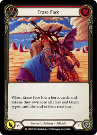 flesh and blood uprising erase face rainbow foil