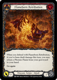 flesh and blood uprising flameborn retribution rainbow foil