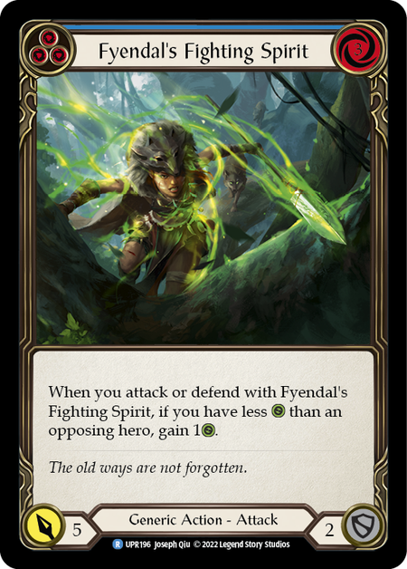 Fyendal's Fighting Spirit (Blue) (Rainbow Foil)