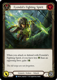 flesh and blood uprising fyendal s fighting spirit red rainbow foil