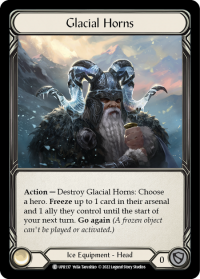 flesh and blood uprising glacial horns rainbow foil