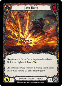 flesh and blood uprising lava burst rainbow foil