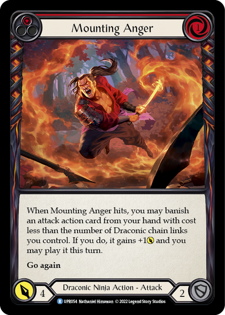 Mounting Anger (Red) (Rainbow Foil)
