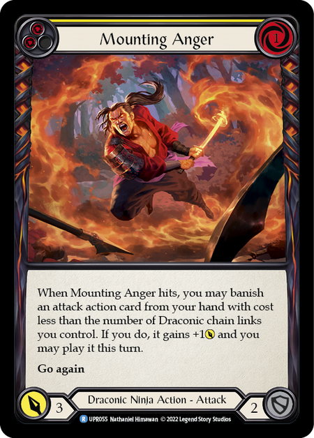 Mounting Anger (Yellow) (Rainbow Foil)