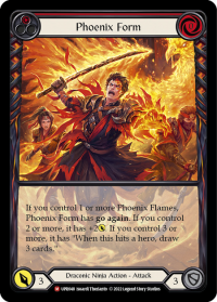 flesh and blood uprising phoenix form extended art rainbow foil