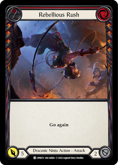 Rebellious Rush (Red) (Rainbow Foil)