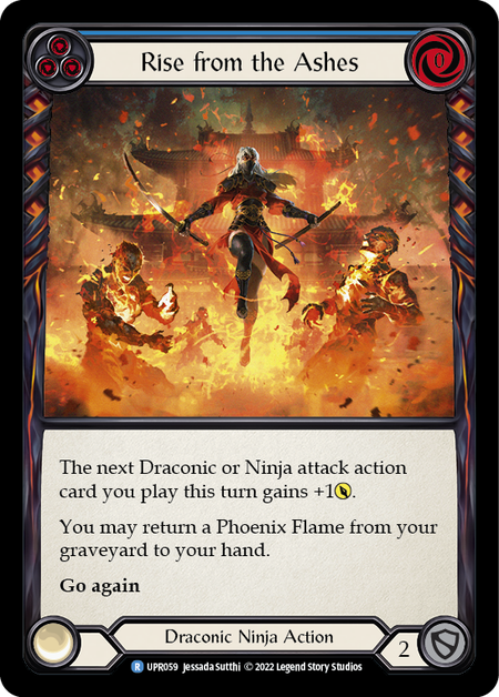 Rise from the Ashes (Blue) (Rainbow Foil)