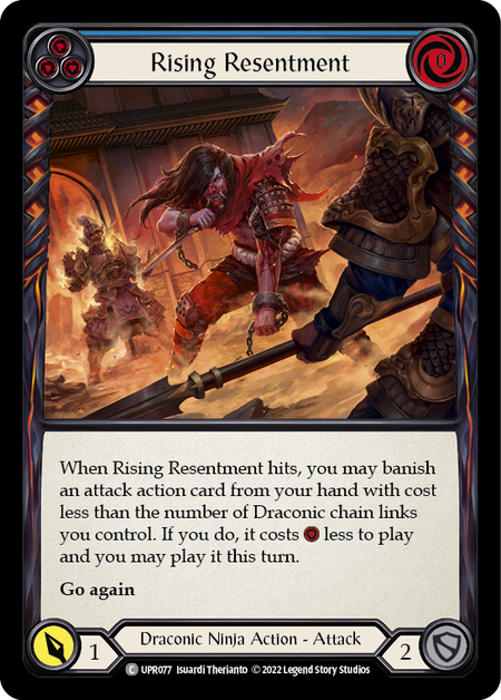 Rising Resentment (Blue) (Rainbow Foil)