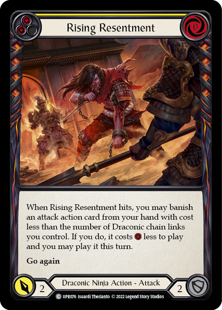 Rising Resentment (Yellow) (Rainbow Foil)