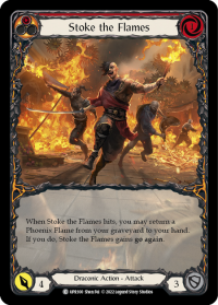 flesh and blood uprising stoke the flames extended art rainbow foil