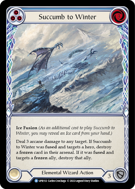 Succumb to Winter (Blue) (Rainbow Foil)