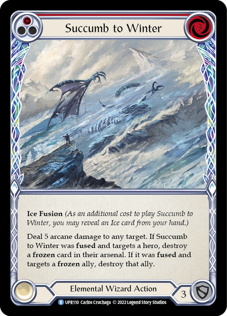 Succumb to Winter (Red) (Rainbow Foil)