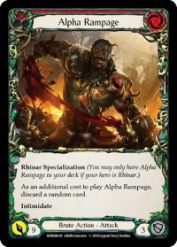 flesh and blood welcome to rathe alpha print alpha rampage wtr 1st edition