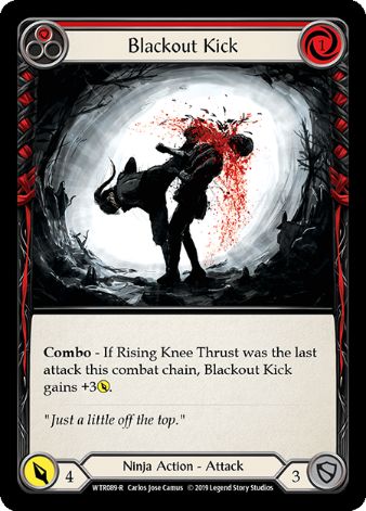 Blackout Kick (Red) - WTR - 1st edition Foil