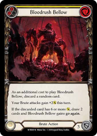 Bloodrush Bellow - WTR - 1st edition Foil