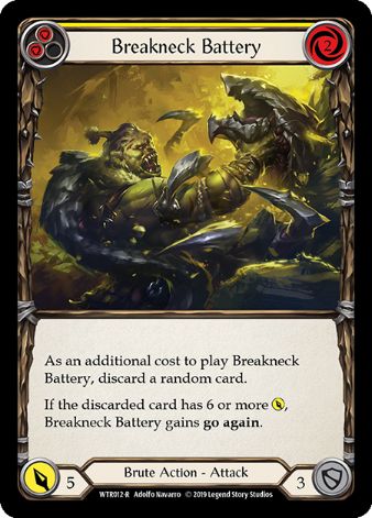 Breakneck Battery (Yellow) - WTR - 1st edition Foil