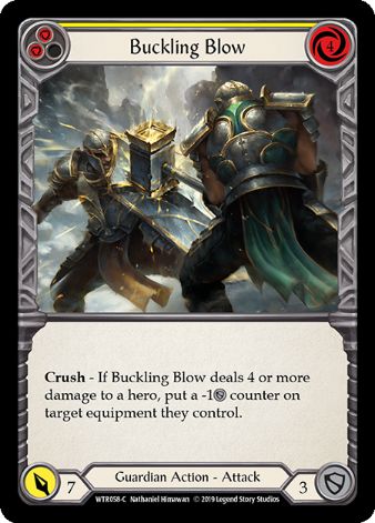 Buckling Blow (Yellow) - WTR - 1st edition Foil