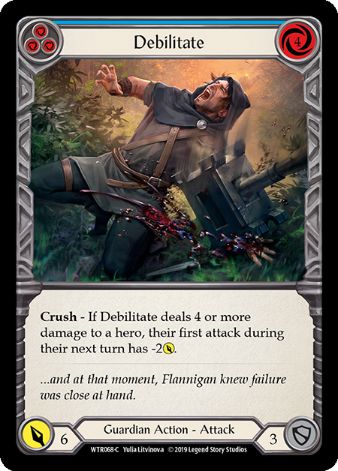 Debilitate (Blue) - WTR - 1st edition Foil