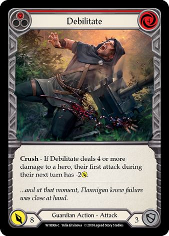 Debilitate (Red) - WTR - 1st edition Foil